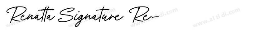 Renatta Signature Re字体转换